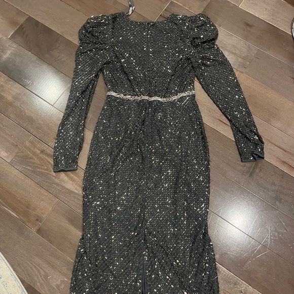 Elegant Black Sequin Dress